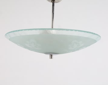 SWEDISH GLASS PENDANT LIGHT C. 1960S