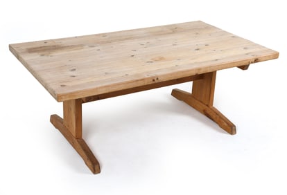 TAGE POULSEN STYLE DANISH PINE COFFEE TABLE 1980S