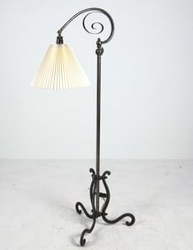 SCANDINAVIAN WROUGHT IRON FLOOR LAMP