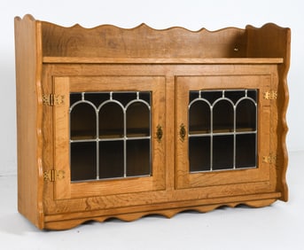 KJ MOBLER DANISH OAK WALL CABINET C. 1970S