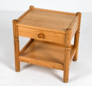 MID-CENTURY SWEDISH PINE NIGHTSTAND C. 1970S