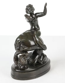 JUST ANDERSEN (1884-1943) BOY & FISH FIGURE 1940S