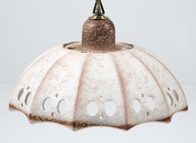 PAN LEUCHTEN STYLE CERAMIC PENDANT LIGHT C. 1970S