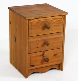 DANISH PINE SIDE CHEST C. 1970S