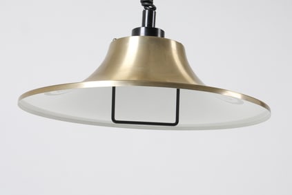 DANISH BRASS PENDANT LIGHT C. 1970S