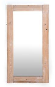 SWEDISH PINE WALL MIRROR C. 1970S
