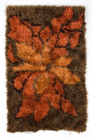 DANISH WOOL RYA RUG C. 1970S
