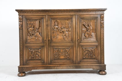 ATTR. EUGEN HOGLUND SWEDISH OAK CABINET C. 1930S