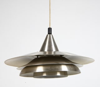 STYLE OF LYSKAER DANISH PENDANT LIGHT C. 1970S