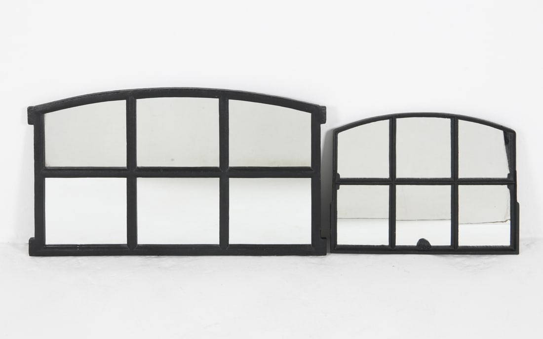 CAST IRON FRAME WALL MIRRORS 20TH C. (1 of 5)