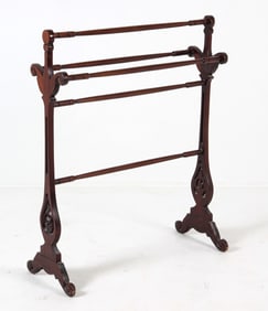 VICTORIAN STYLE DANISH MAHOGANY CLOTHING RACK