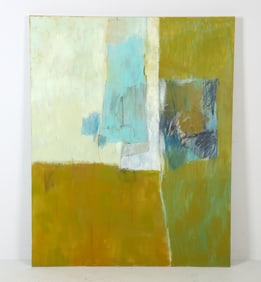JENNY NELSON (20TH C.) 'SUNTIDE' ABSTRACT O/C