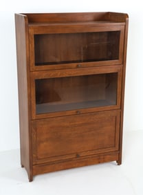 STICKLEY OAK BOOKCASE CABINET