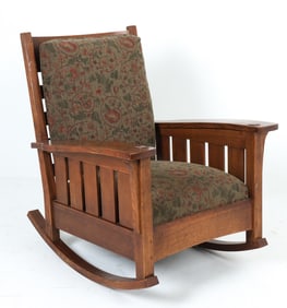 STICKLEY MISSION COLLECTION OAK ROCKING CHAIR