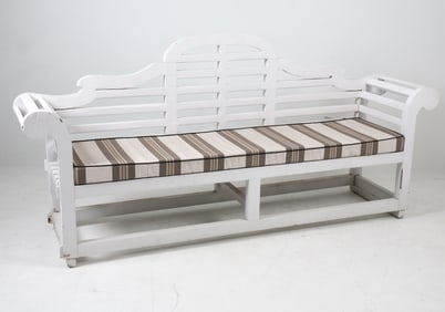 PAINTED WOODEN BENCH