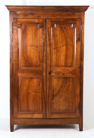 ANTIQUE FRENCH WALNUT ARMOIRE WARDROBE