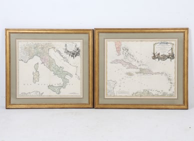 18TH C. MAPS BAHAMAS & ITALY GROUPING