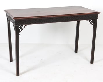 CHINESE CHIPPENDALE CHINOISERIE CONSOLE TABLE