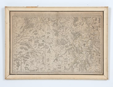 ANTIQUE FRENCH PROVINCIAL MAP