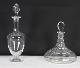 CRYSTAL DECANTER GROUPING INCL. BACCARAT