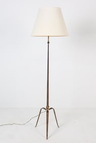 GILT IRON FLOOR LAMP