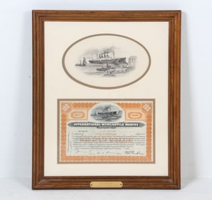INTERNATIONAL MERCHANT MARINE STOCK CERTIFICATE
