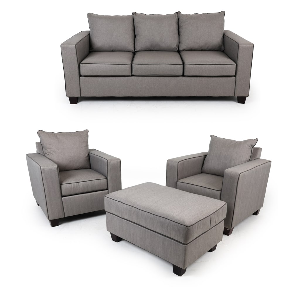 MAY FURNITURE CONTEMPORARY GREY SOFA SUITE (1 of 20)