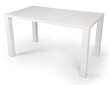 CONTEMPORARY WHITE LACQUERED TABLE