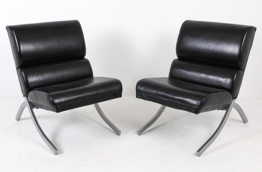 PAIR OF CONTEMPORARY LOUNGE CHAIRS (1 of 13)