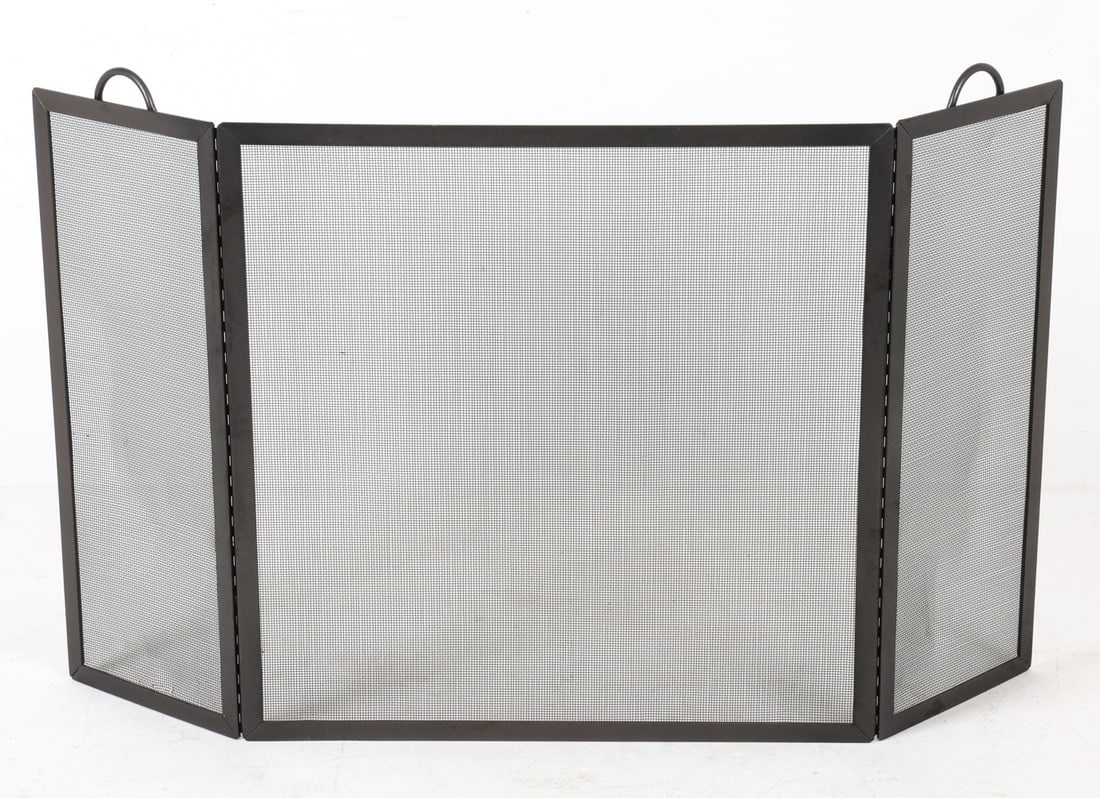 CONTEMPORARY IRON FIREPLACE SCREEN (1 of 7)