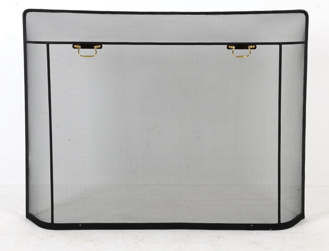 CONTEMPORARY IRON FIREPLACE SCREEN (1 of 8)