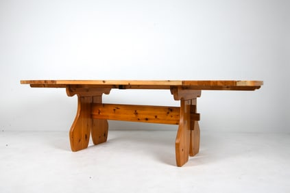 SWEDISH PINE EXTENDING DINING TABLE