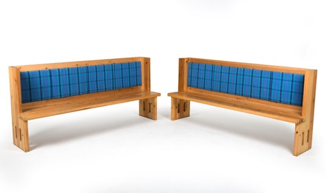 PAIR OF SWEDISH PINE BENCHES C. 1970S