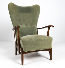 ATTR. ASKO "KOTI 2407" FINNISH MOHAIR LOUNGE CHAIR