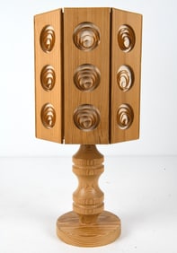SWEDISH PINE TABLE LAMP C. 1960S