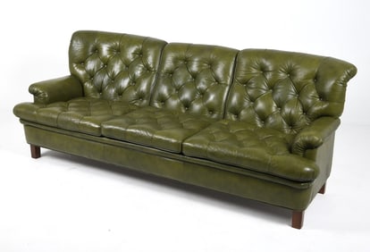 ARNE NORELL "JUPITER" SWEDISH LEATHER SOFA C.1960S