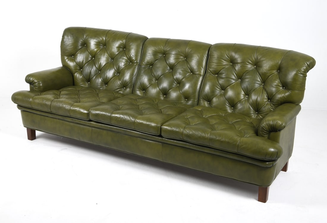 ARNE NORELL "JUPITER" SWEDISH LEATHER SOFA C.1960S (1 of 18)