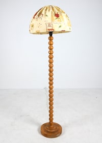 SWEDISH PINE FLOOR LAMP C. 1970S