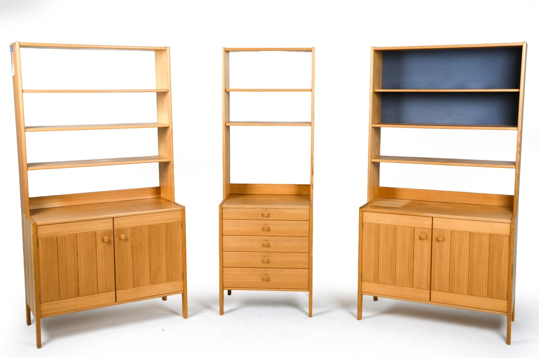 SWEDISH PINE BOOKCASE GROUPING (1 of 18)