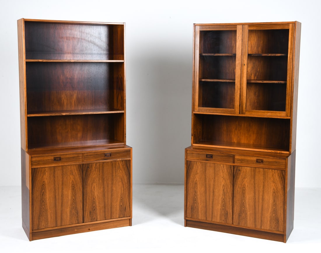 STYLE FRIDHAGEN SWEDISH ROSEWOOD BOOKCASE CABINETS (1 of 20)