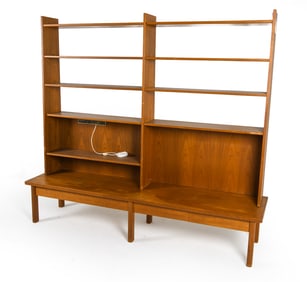 SWEDISH TEAK BOOKSHELF C. 1960S