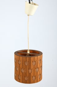 SWEDISH PINE PENDANT LIGHT C. 1970S