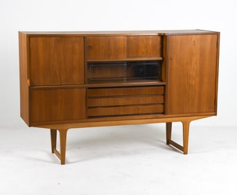 SWEDISH TEAK SIDEBOARD CABINET C. 1960S
