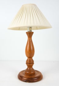 SWEDISH PINE TABLE LAMP C. 1970S