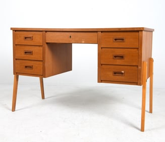 SWEDISH TEAK WRITING DESK C. 1960S