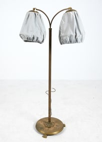 SWEDISH BRASS FLOOR LAMP C. 1960S