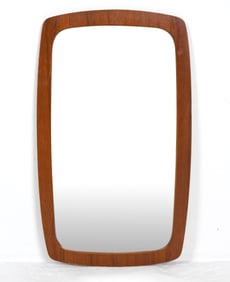 SCANDINAVIAN TEAK WALL MIRROR
