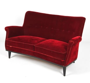 MANNER OF DUX SWEDISH MOHAIR SOFA C. 1960S