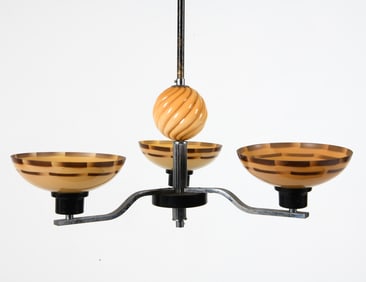 ART DECO SWEDISH CHANDELIER 1930S