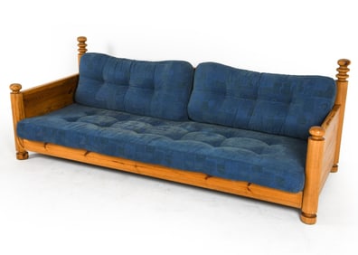 UNO & OSTEN KRISTIANSSON SWEDISH PINE SOFA C.1970S